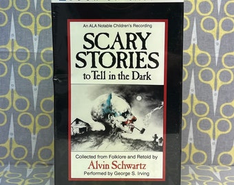 Scary Stories to Tell in the Dark Audiobook Cassette - Performed by George S. Irving Vintage Horror Tales by Alvin Schwartz - Factory Sealed