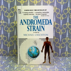 The Andromeda Strain by Michael Crichton paperback book vintage