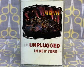 MTV Unplugged in New York by Nirvana Cassette Tape rock grunge alternative Live Kurt Cobain