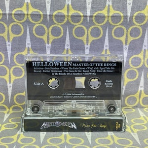 Master of the Rings by Helloween Cassette Tape Vintage Music image 4