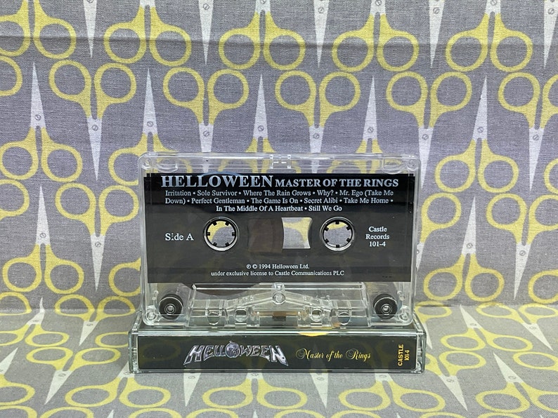 Master of the Rings by Helloween Cassette Tape Vintage Music image 4