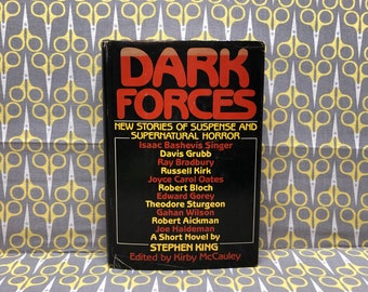 Dark Forces New Stories of Suspense and Supernatural Horror by Kirby McCauley Stephen King Edward Gorey Hardcover Book Vintage