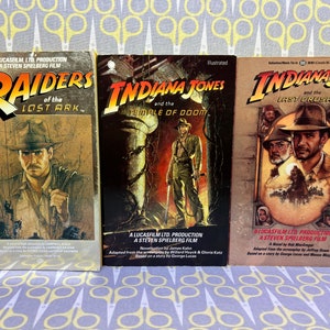 Raiders of the Lost Ark Indiana Jones and the Temple of Doom and Indiana Jones and the Last Crusade Paperback Book Trilogy