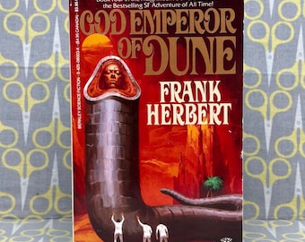 God Emperor of Dune by Frank Herbert Leather Bound Hardcover Book