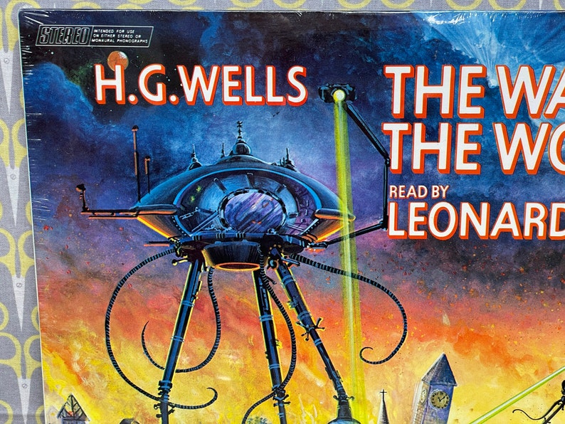Sealed War of the Worlds by HG Wells read by Leonard Nimoy Caedmon TC 1520 Vinyl Record LP spoken word image 3