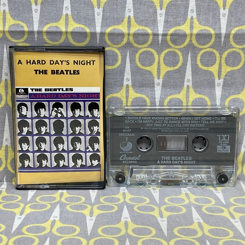 A Hard Day's Night by The Beatles Cassette Tape rock Vintage image 2