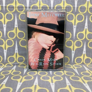 Chalk Mark In A Rain Storm by Joni Mitchell Cassette Tape Vintage Music