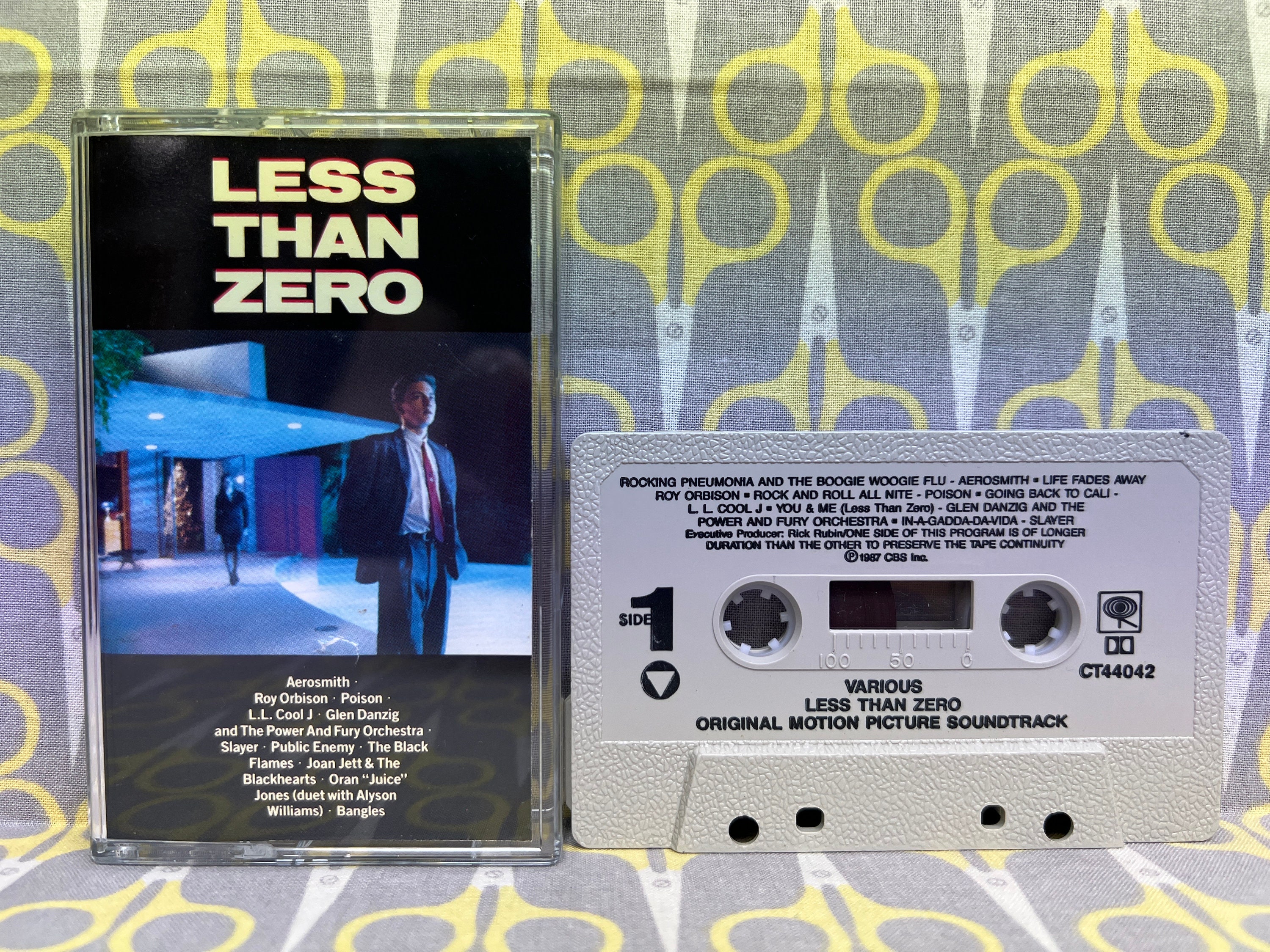 Less Than Zero Original Motion Picture Soundtrack Cassette
