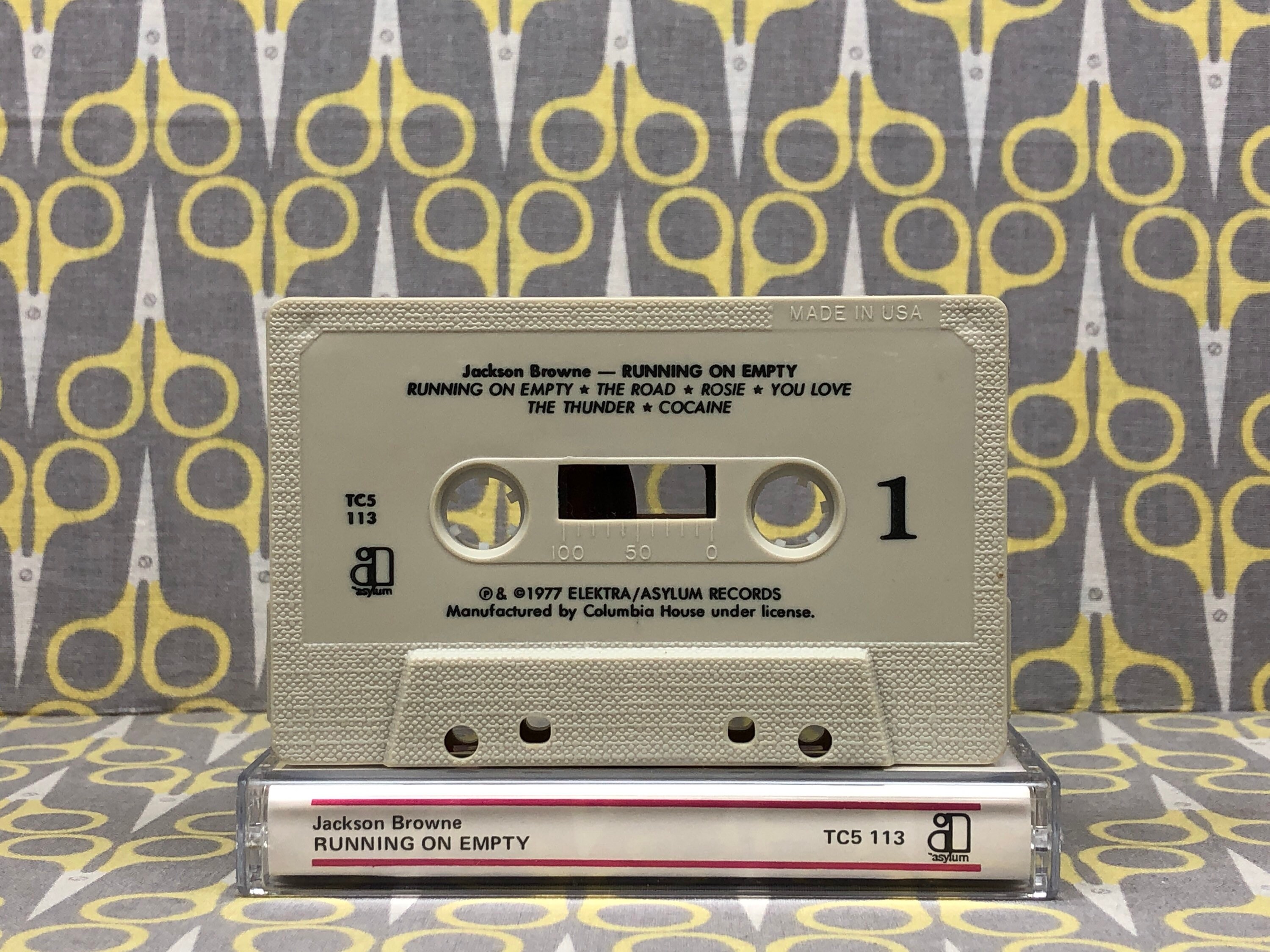 Runnin on Empty［カセット］ ジャクソン・ブラウンの「Running on Empty」カセットテープロック