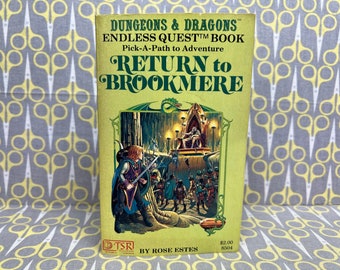 Return to Brookmere by Rose Estes An Endless Quest Book #4 Dungeons and Dragons paperback book vintage