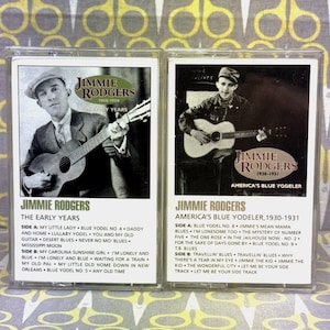 Jimmie Rodgers – The Early Years 1928–1929 & America’s Blue Yodeler 1930–1931 - 2 Cassette Compilation Lot