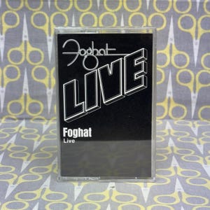 Live by Foghat Cassette Tape Vintage Music