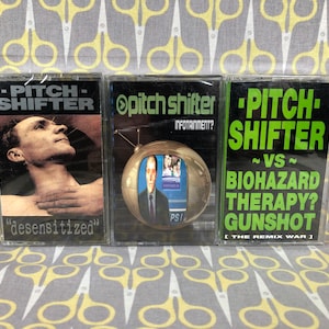 Sealed Desensitized, Infotainment?, and The Remix War by Pitchshifter Cassette Tape Vintage Music