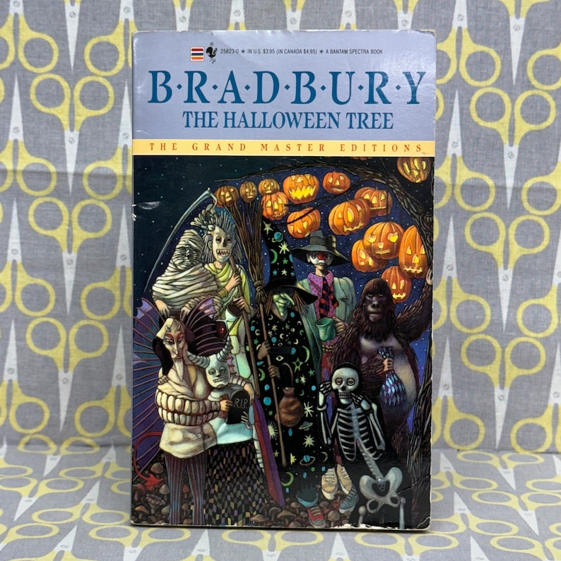 The Halloween Tree by Ray Bradbury Paperback Book with illustrations by Joseph Mugnaini Classic Science Fiction image 1