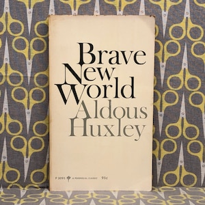 Un mundo feliz por Aldous Huxley libro de bolsillo distopía pesadilla gobierno regla clonación