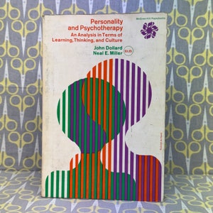Personality and Psychotherapy by John Dollard and Neal E. Miller paperback book vintage