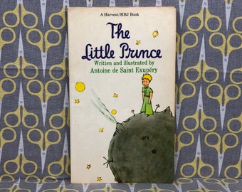 The Little Prince by Antoine De Saint Exupery paperback book vintage