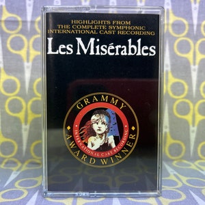 Highlights From Les Miserables The International Cast Recording by Alain Boublil Claude Michel Schönberg Vintage Cassette Tape