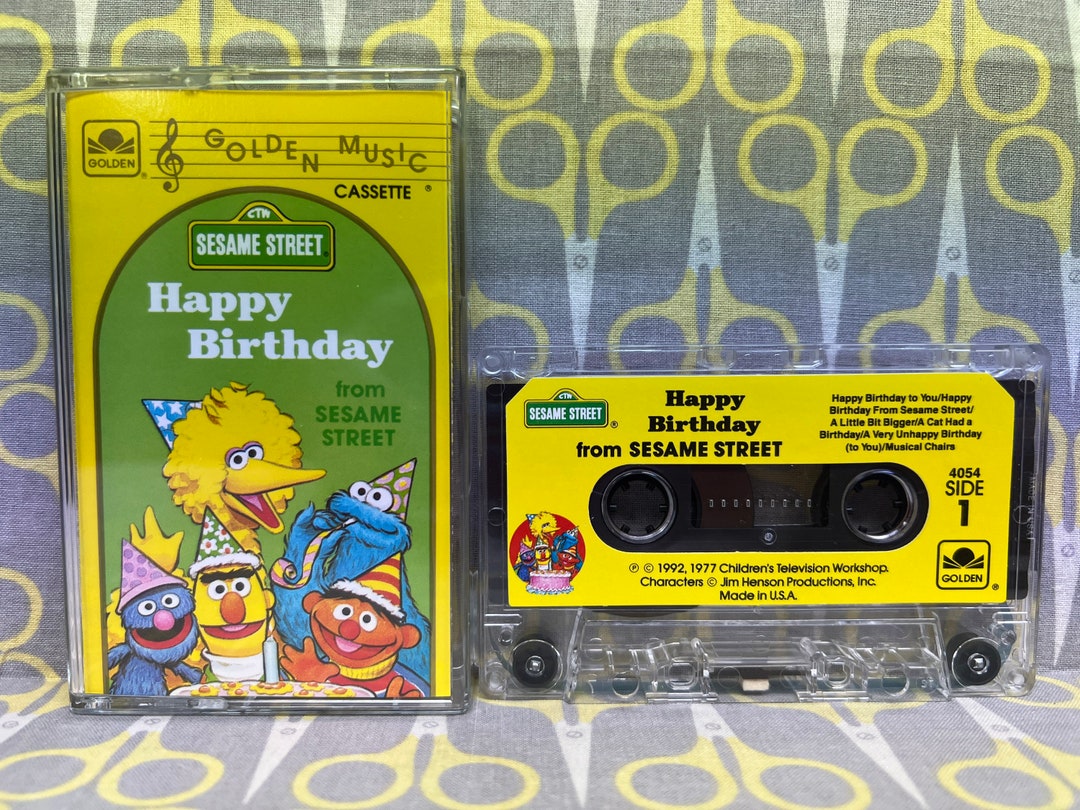Feliz cumpleaños de Sesame Street Cassette Tape Vintage Music - Etsy México