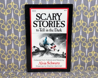 Scary Stories to Tell in the Dark by Alvin Schwartz paperback book Illustrated by Stephen Gammell Vintage Horror