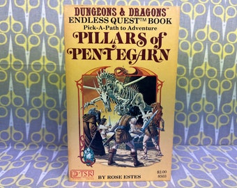 Pillars of Pentegarn by Rose Estes An Endless Quest Book #3 Dungeons and Dragons paperback book vintage