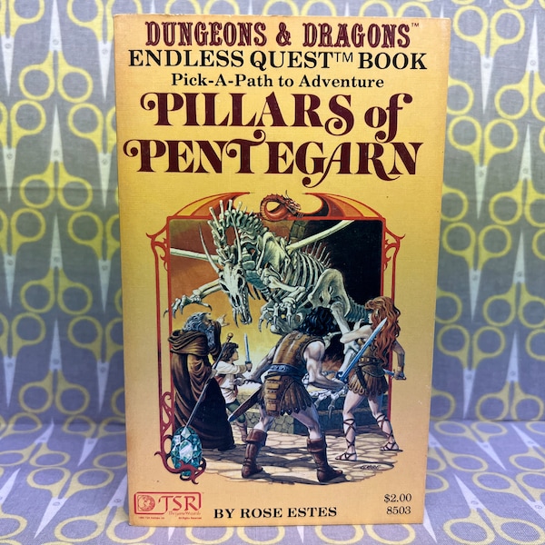 Pillars of Pentegarn by Rose Estes An Endless Quest Book #3 Dungeons and Dragons paperback book vintage