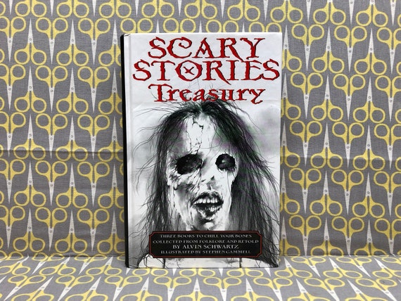 Scary Stories Treasury By Alvin Schwartz Hardcover Book Scary Etsy