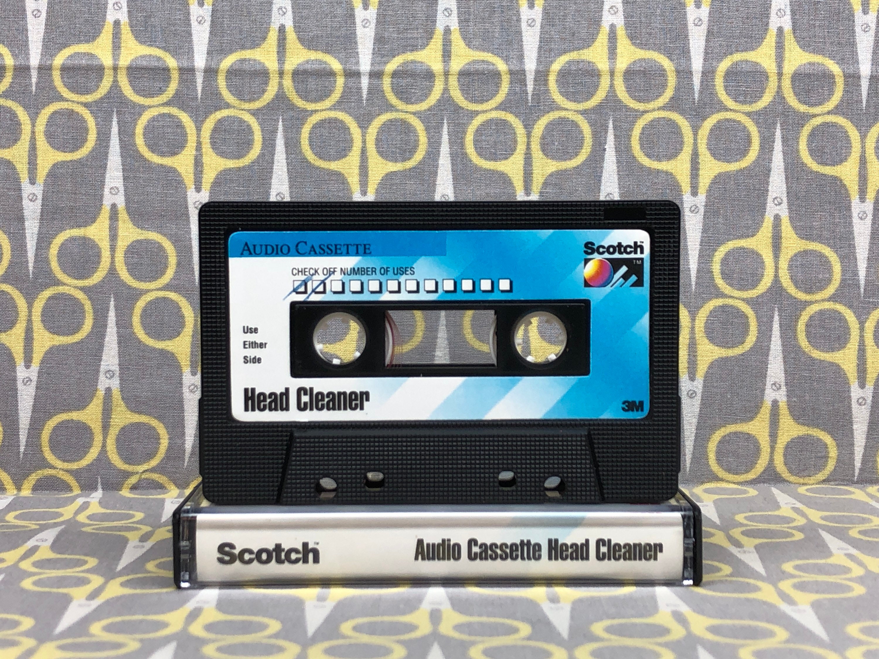 Scotch Cassette Deck Audio Head Cleaner Cassette Tape Etsy