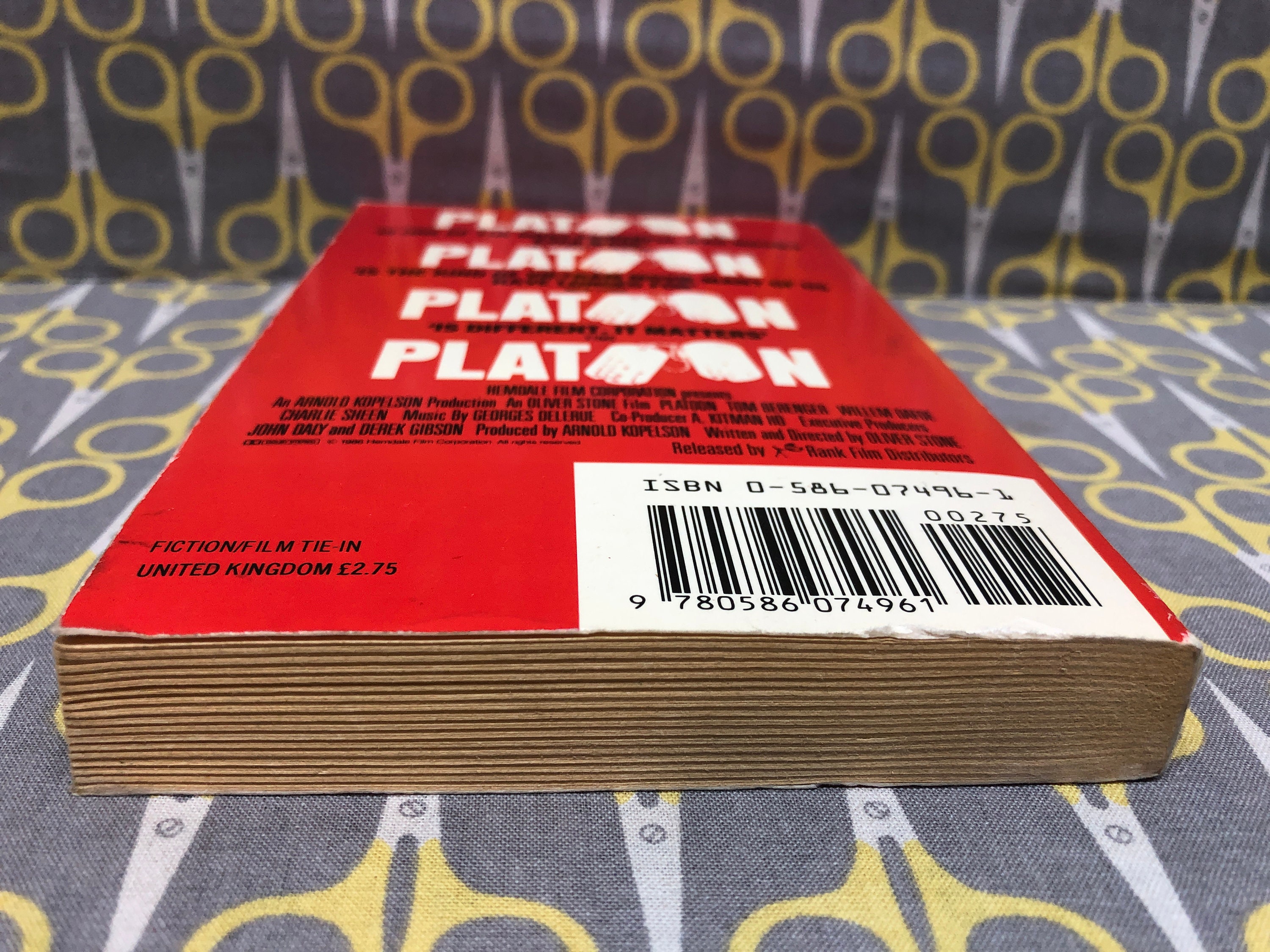 Platoon by Dale A Dye Paperback Book Based on Oliver Stone's