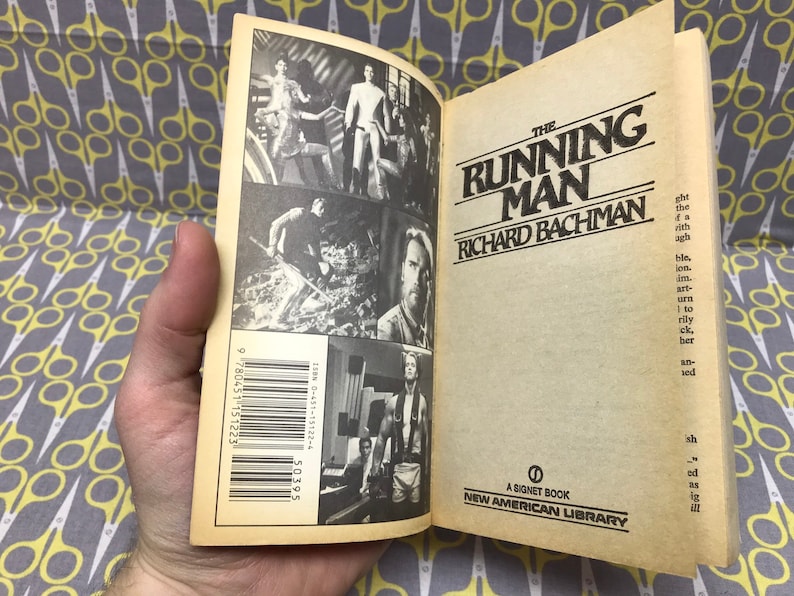 The Running Man by Richard Bachman Stephen King paperback book Etsy