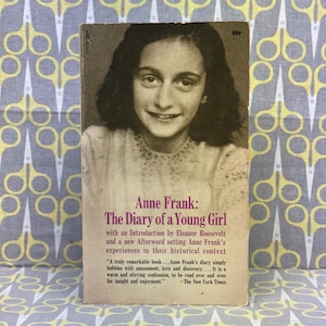 Anne Frank O Diário de uma Jovem de Anne Frank livro de bolso vintage