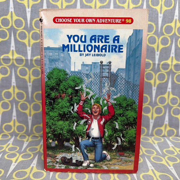 You Are A Millionaire by Jay Leibold paperback book vintage Choose Your Own Adventure 98