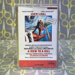 A View to a Kill Original Motion Picture Soundtrack Cassette Tape Vintage Movie Music
