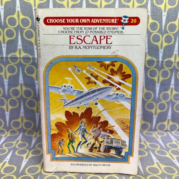 Escape by RA Montgomery paperback book vintage Choose Your Own Adventure 20