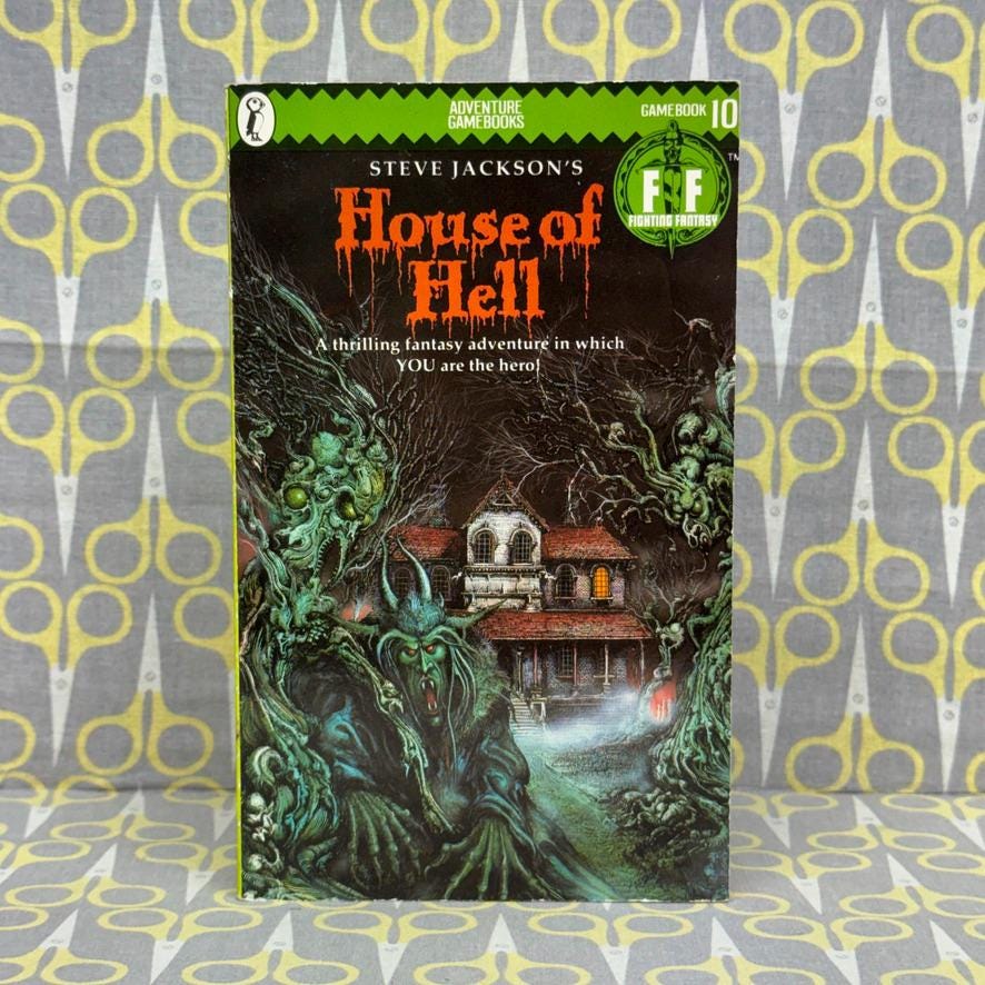 House of Hell by Steve Jackson — Adventure Gamebook #10 - Etsy