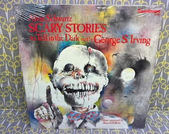 Sealed Scary Stories To Tell in the Dark by Alvin Schwartz read by George Irving Vinyl Record Album LP Spoken Word