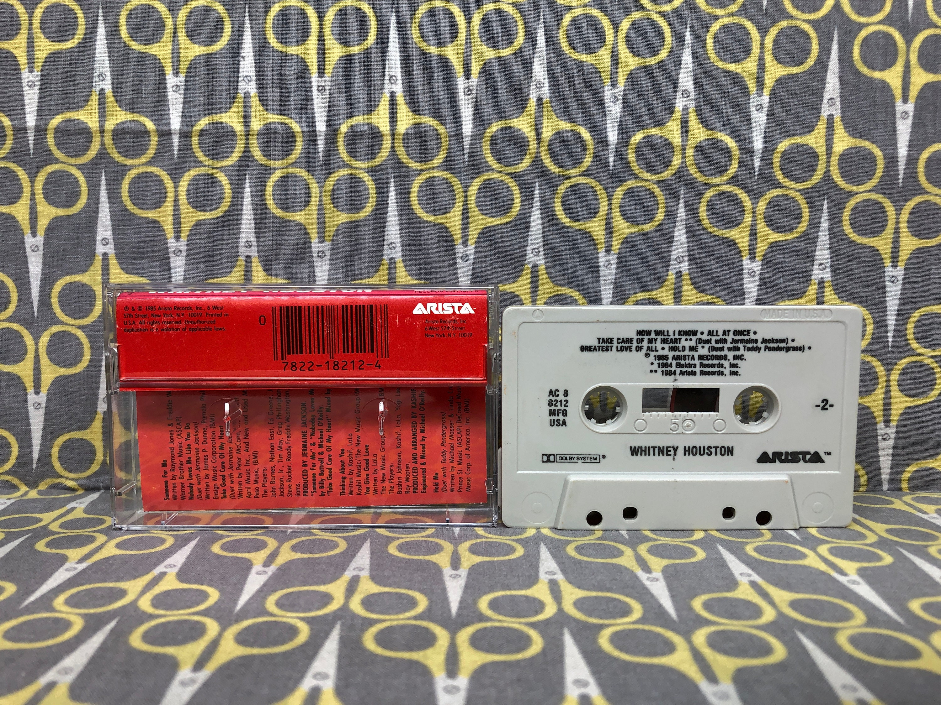 Whitney Houston by Whitney Houston Cassette Tape Vintage Music Etsy