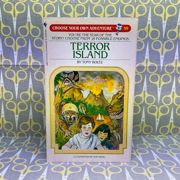 Terror Island By Tony Koltz Choose Your Own Adventure 59 paperback book vintage