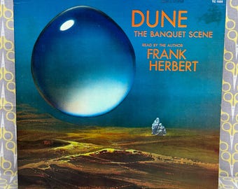 Dune The Banquet Scene read by Frank Herbert Vinyl Record Album LP Caedmon TC 1555
