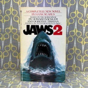 Der weiße Hai 2 von Hank Searls Taschenbuchbuchfilm Krawatte In Novelisation Horror Vintage