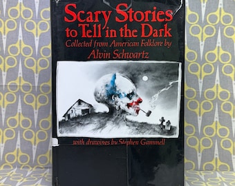 Historias de miedo para contar en la oscuridad de Alvin Schwartz Libro de tapa dura Ilustrado por Stephen Gammell Vintage Horror
