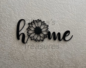Archivo SVG digital de Sunflower Home para corte por láser