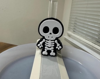 Skeleton  Straw charm topper