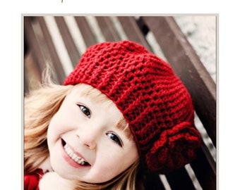 PRINTED Naylah Slouchy Hat for Children Crochet Pattern - Stunning and Makes a Great Gift - Permission / Licence to Sell Finished Products