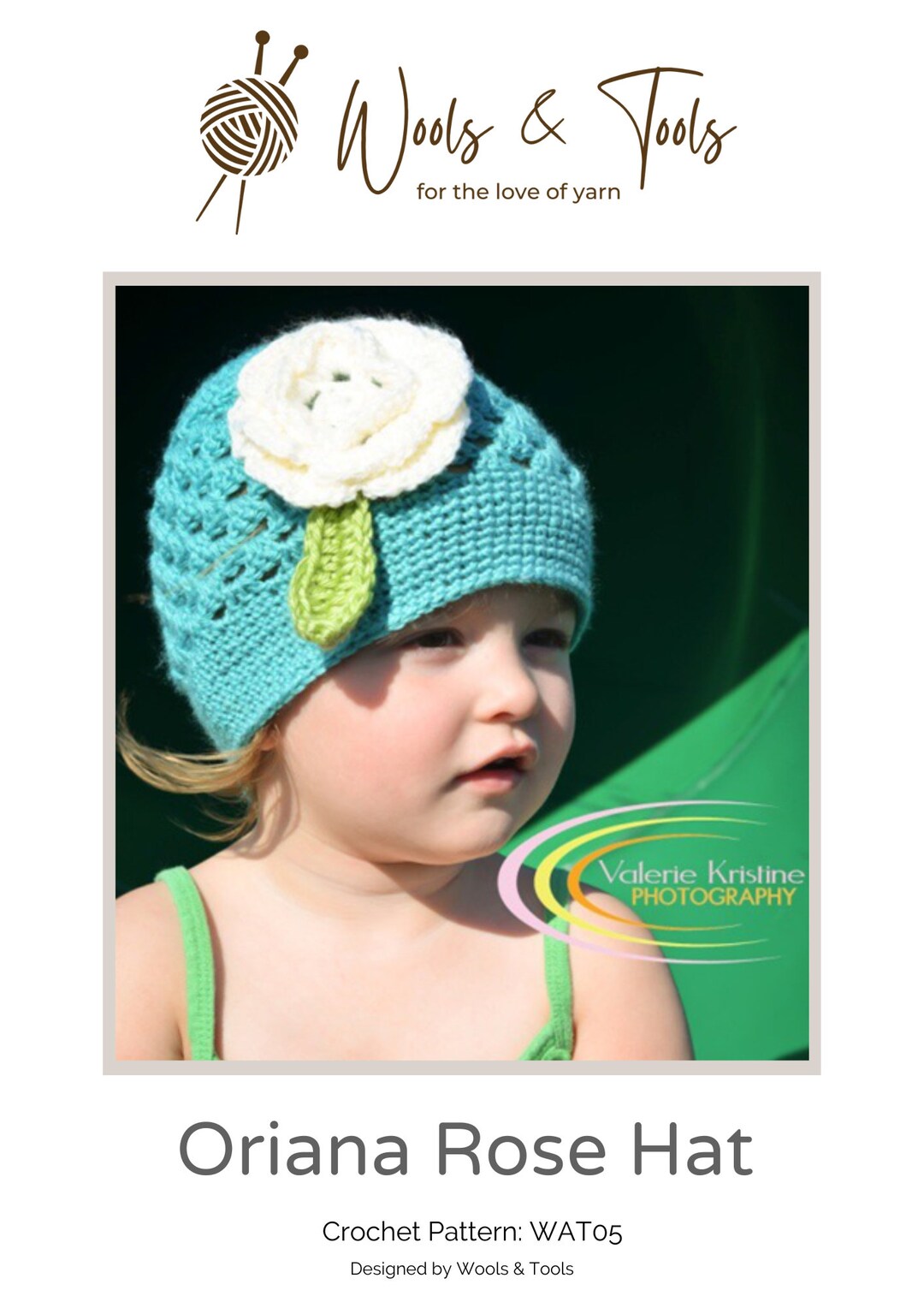PDF Oriana Rose Children's Hat Crochet Pattern Etsy Sweden