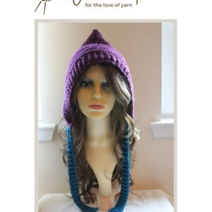 PRINTED Pretarian Peak Pixie Hat Crochet Pattern - Size Teen to Adult - Permission to Sell Finished Products