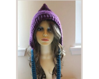 PRINTED Pretarian Peak Pixie Hat Crochet Pattern - Size Teen to Adult - Permission to Sell Finished Products