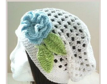 PDF Glamorgan Slouchy Hat Crochet Pattern - Permission to Sell Finished Products