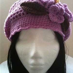 PDF Bonnie Blossom Slouchy Hat Crochet Pattern Permission to Sell Finished Products image 3