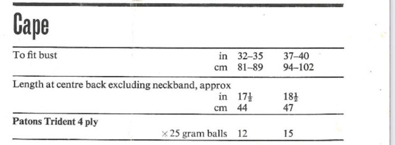 Vintage Knitting Patterns for Bedjacket, Cape and Nightingale 3 patterns in total Patons Bedtime Story Knitting Pattern 1385 image 3